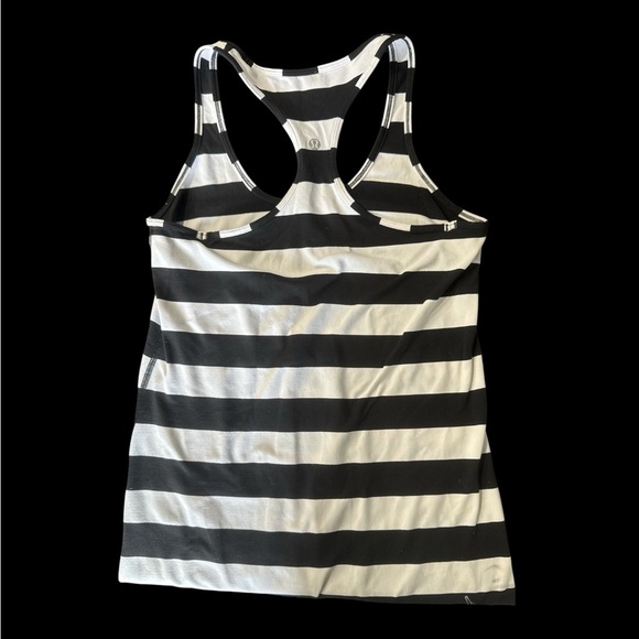 LULULEMON Striped Black and White Women's Tank Top - Picture 1 of 1